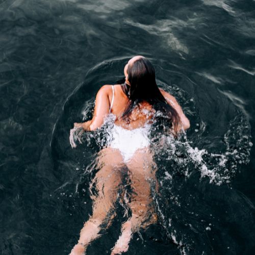 girl swimming